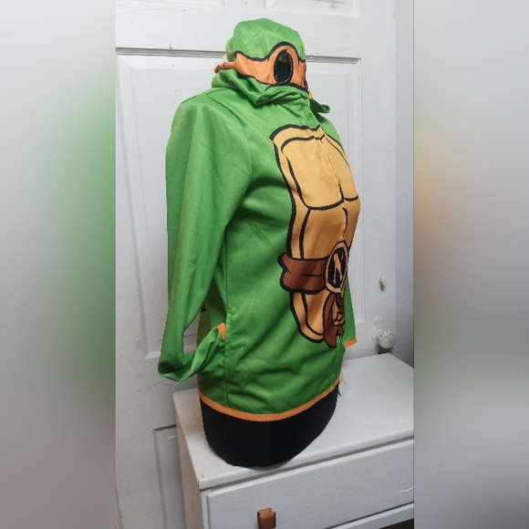 New Nickelodeon Teenage Mutant Ninja Turtle Hoodie Jacket Size 12 Youth - Picture 2 of 9